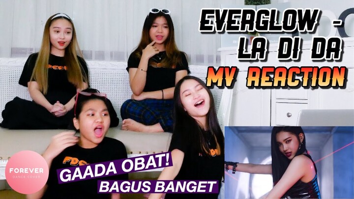 EVERGLOW (에버글로우) - LA DI DA MV REACTION INDONESIA