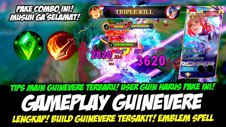 TRIK MAIN GUINEVERE TERBARU + COMBO GUINEVERE META❗BUILD GUINEVERE TERSAKIT 2024❗GAMEPLAY GUINEVERE