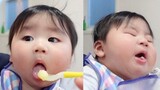 Baby Eating Apples For The First Time | Japanese Baby | Baby Funny Reaction | Baby Food