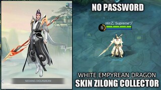 SCRIPT SKIN ZILONG COLLECTOR WHITE EMPYREAN DRAGON FULL EFFECTS VOICE - MOBILE LEGENDS