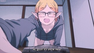 Elf defeat monsters in the virtual world - Isekai Ojisan