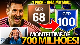 1 PACK = 1 UTOTY LENDÁRIO! 😱 MONTEI TIME ABSURDO DE 700 MILHÕES PRO INSCRITO 🤑🔥 - FC MOBILE 2024