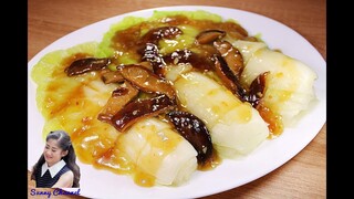 ผักกาดขาวน้ำมันหอย : Chinese Cabbage with Oyster Sauce l Sunny Channel