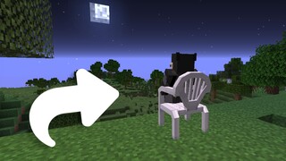 When the tile-throwing plastic chair was added to the MC server (Player: A strong music)