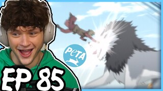 IS THIS ANIMAL ABUSE?! || SEKKI BEATS WOLF! || Boruto REACTION: Episode 85