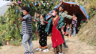 Dance in Panchebaja | Fun in Marriage | Traditional Music and Dance in Nepal |