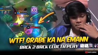 WTF!!? RSG EMANN WITH BACK 2 BACK CLUTCH PLAY TO DESTROY RRQ 😱😲