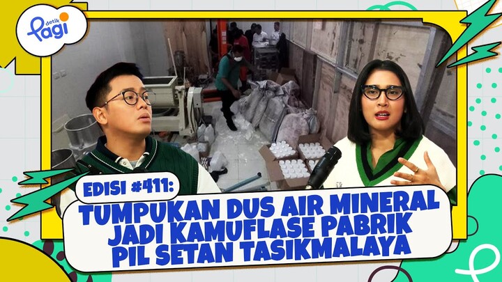 Tumpukan Dus Air Mineral Jadi Kamuflase Pabrik Pil Setan Tasikmalaya