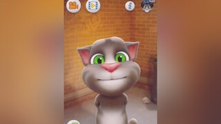 mèo tom ăn cà rem trending trend meo meotom tom talkingtom vui mèo