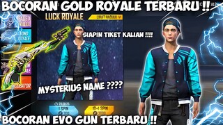 BOCORAN GOLD ROYALE FF TERBARU 2021 APRIL,EVO GUN SG 2 & INFO UPDATE LAINNYA