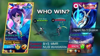 WANWAN vs TOP GLOBAL TRASHTALKER GUSION! ( Intense Match )
