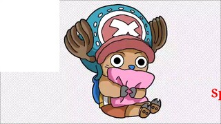 Speed Drawing Anime One Piece Chopper by Akbar