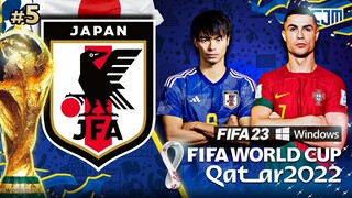 FIFA 23 Japan Career Mode | World Cup 2022 | Quarter-Final Piala Dunia! Japan vs Portugal #5