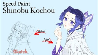 Speed Paint Shinobu Kochou