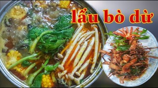 Cách Nấu Lẩu Bò Dừ Ngon Như Thế Nào | beef hotpot | Ẩm Thực Vùng Cao Vlog