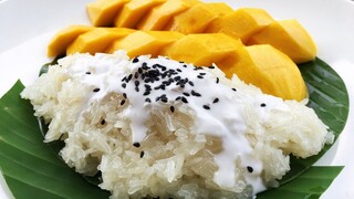 วิธีทำข้าวเหนียวมะม่วง ข้าวเหนียวมูน / How to Cook Sweet Sticky Rice with Mango / ครัวแม่โบ