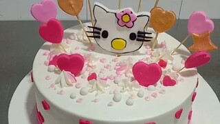 hello kitty cake beautiful fresh cream cheese cake