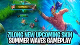 Zilong Upcoming New Skin "Summer Waves" Gameplay  | Mobile Legends: Bang Bang