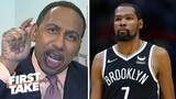 ESPN FIRST TAKE | Stephen A shocked KD "never been this bad" as Celtics leads Playoffs 2-0 vs Nets