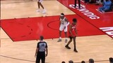 Eric Gordon calls his own number to end the 3rd, leaving Jalen Green visibly frustrated