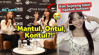 Kim Sejeong hampir salah ngomong😭 netizen ngakak gara-gara kata ini