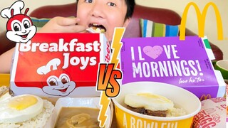 JOLLIBEE VS MCDONALD'S BREAKFAST MUKBANG