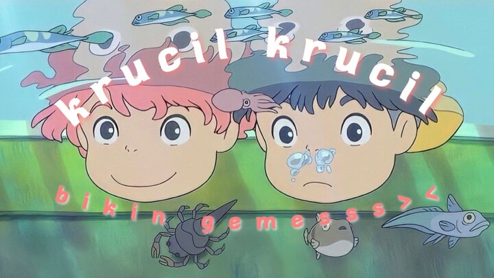 FRIENDS OR MORE? ANYWAY, BOTH ARE CUTE!🐢🐡— PONYO STUDIO GHIBLI [AMV]