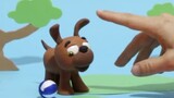 Cute puppy dog Stop motion cartoon for children - BabyClay