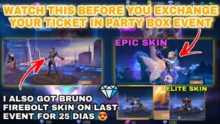 HOW TO GET FREE EPIC SKIN IN PARTY BOX EVENT? | Got Bruno firebolt hero skin for only 25 pesos 😱