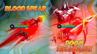 Moskov Blood Spear Epic Skin VS  Doom Incarnate Abyss Skin | MLBB Comparison