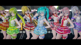 MMD / VOCALOID / UTAU / 4K60FPS Miku Tet Nell Luka GUMI Haku Rin เป็นสาวโมบายหวาดระแวง (หัวเราะ)