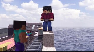 [Real Minecraft] Khắc thuyền đi tìm kiếm, gặp Tinh Vệ lấp biển, Long Vương chuyển nhà trong nước mắt