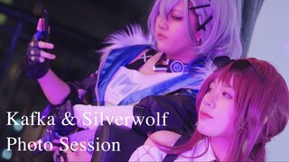 Kafka & Silverwolf Home Cosplay Photo Session! | Honkai: Star Rail Cosplay