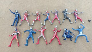 Bộ sưu tập các nhân vật Ultraman thời Heisei.