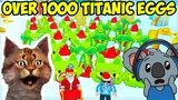 WE HATCHED OVER 1,000 EXCLUSIVE TITANIC EGGS IN ROBLOX PET SIMULATOR X
