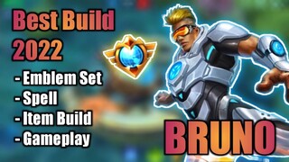 BRUNO BEST BUILD 2022 | TOP 1 GLOBAL BRUNO BUILD | BRUNO - MOBILE LEGENDS | MLBB