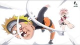 Naruto gets punched by Sakura for talking too much nonsense