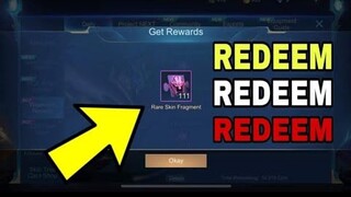 NEW RARE FRAGMENTS REDEMTION CODE IN MOBILE LEGENDS | REDEEM NOW | MLBB 2022 -Kenshin Official