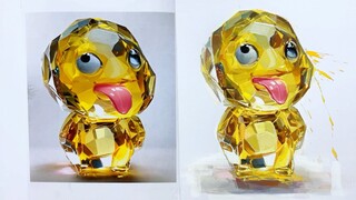 Đơn giản chỉ cần vẽ một con rồng sữa thủy tinh
