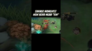 #1 SAVAGE MOMENT! NEW HERO "YIN" MOBILE LEGENDS