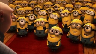 Minions cũng xin hôn chúc ngủ ngon nhưng Gru từ chối và trực tiếp khóc