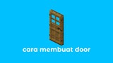 ini video cara bikin pintu di minecraft