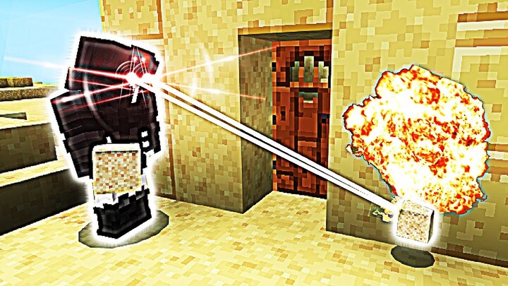 Minecraft but Every Item You Look At Explodes