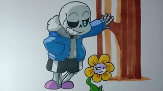 How To Draw SANS very Easy Cách vẽ Sans Siêu Dễ