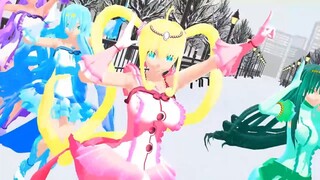 【mmdぴちぴちピッチ】マーメイドプリンセスで好き！雪！本気マジック