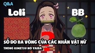 Số Đo 3 Vòng Của Các Nhân Vật Nữ Trong Kimetsu No Yaiba? | QA#3