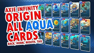 AXIE INFINITY: ORIGIN | ALL AQUA CARDS COMPARISON