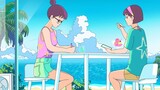 [Blowing the air conditioner at a cold drink shop by the sea] 45-minute sedentary reminder // Ambien