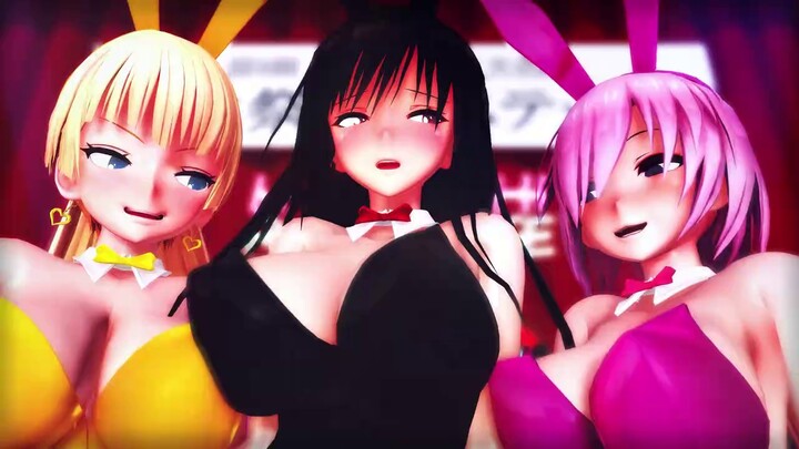 【MMD】GhostlyBunnyDance โดย 3 บันนี่เกิร์ล