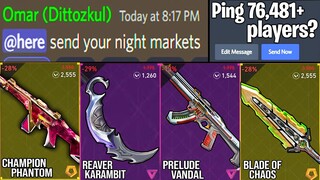 I told 75,000 Players to send me their Night Markets